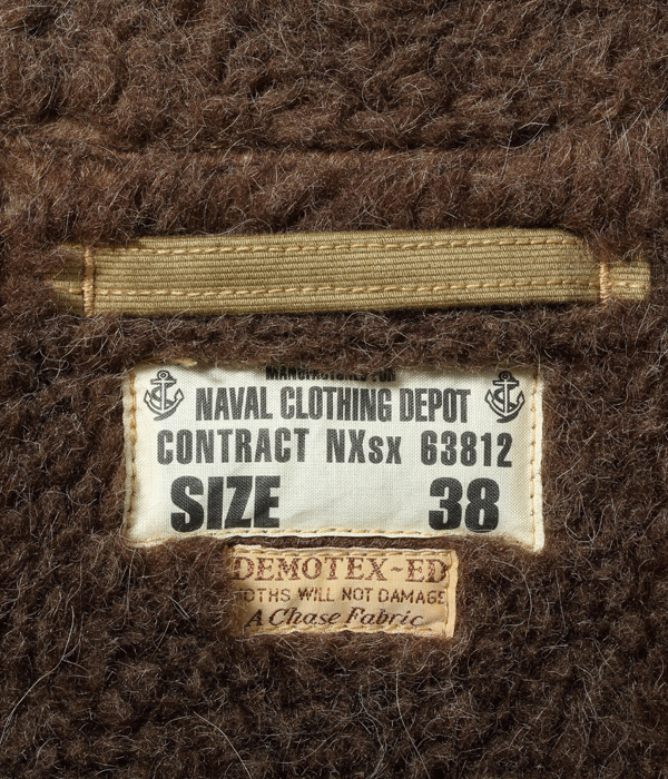 Lot No. BR12032 / Type N-1 Khaki “NAVY DEPARTMENT DEMOTEX-ED ...