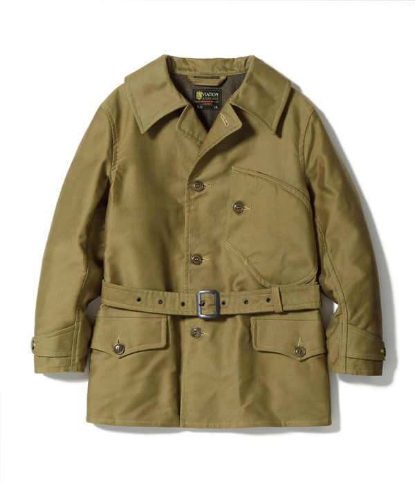 No. BR14698 / HEAVY COTTON COVERT MACKINAW COAT - BUZZ RICKSON'S - バズリクソンズ